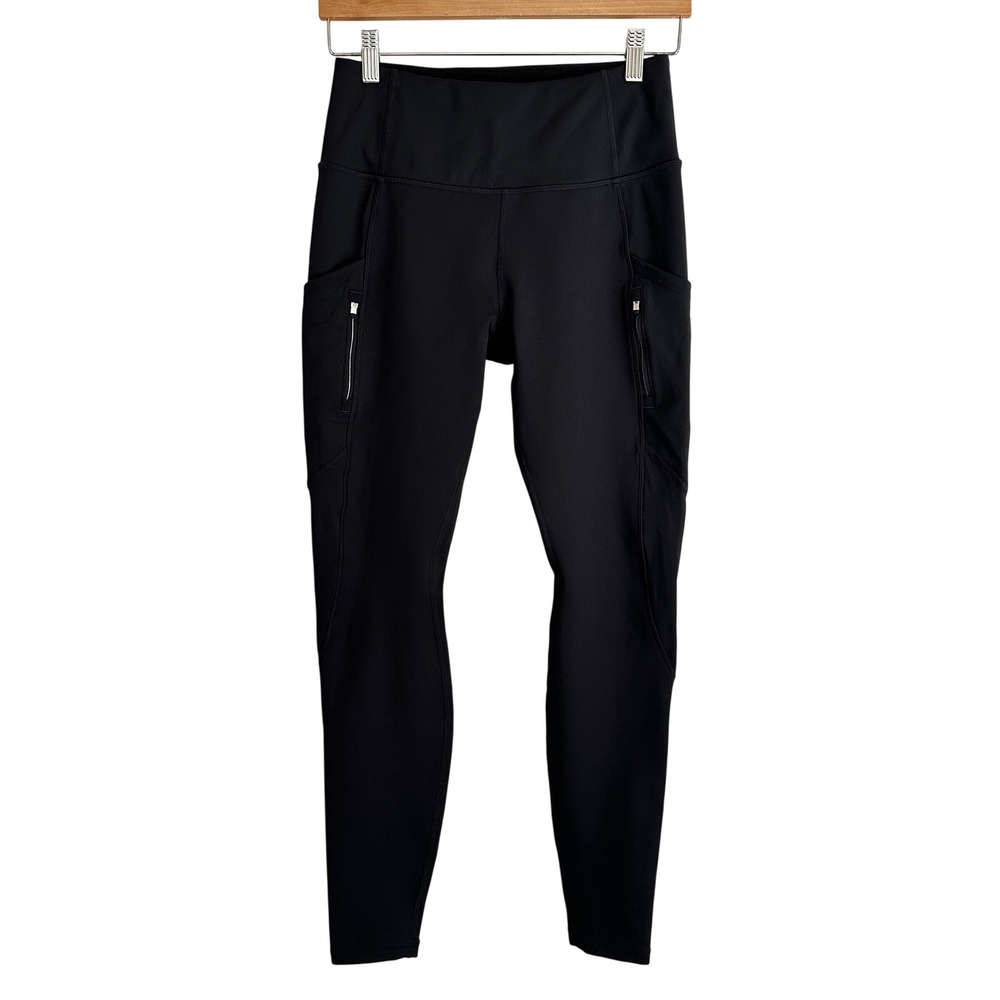 Athleta Ranier High Rise‎ Leggings Womens S Black Athleisure Workout Activewear - Picture 3 of 15